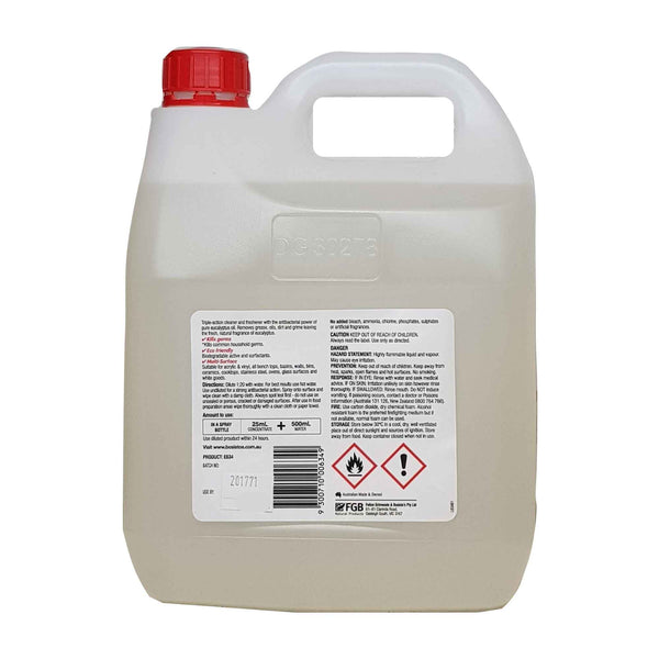 Bosisto's Multipurpose Cleaner Disinfectant Concentrate Eucalyptus Oil 4L