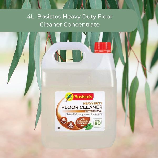 Bosisto's Heavy Duty Floor Cleaner Concentrate Biodegradable Eucalyptus Oil 4L