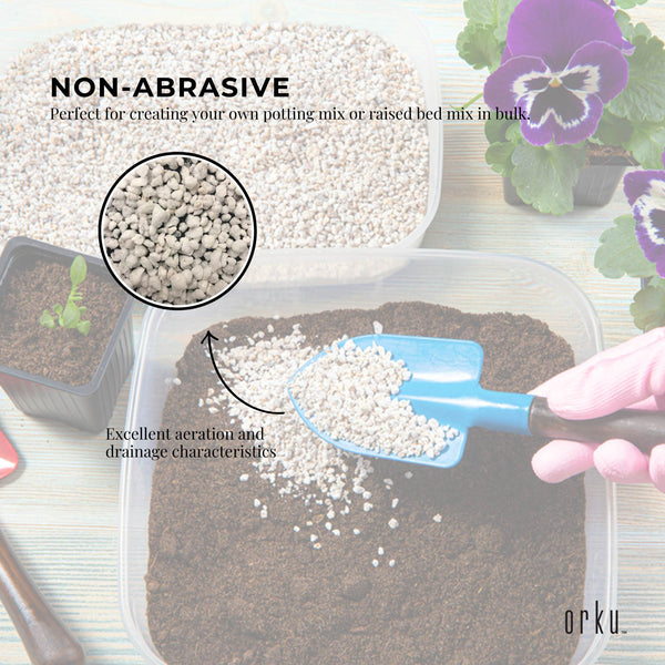 Perlite Premium Soil Expanded Plant Growing Drainage Aeration Medium 100L