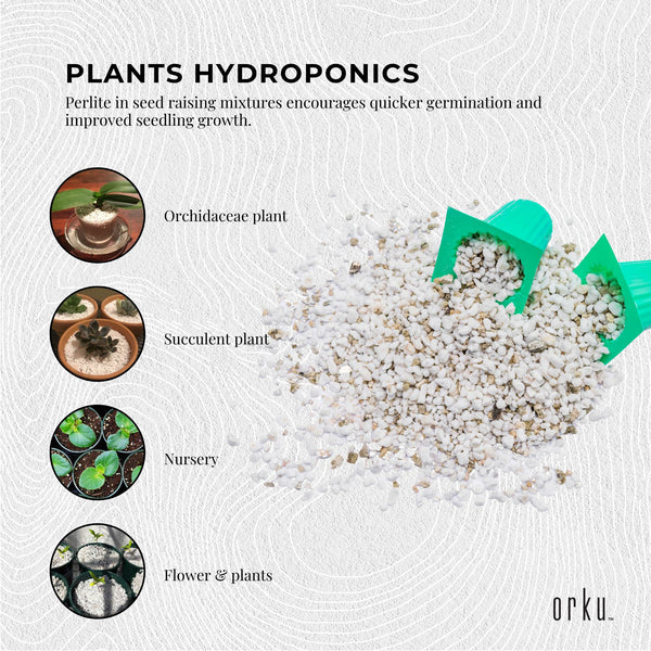Perlite Premium Soil Expanded Plant Growing Drainage Aeration Medium 100L