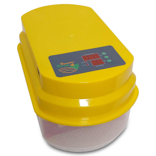 Rooster Farms Electric 12 Egg Incubator + Accessories Hatching Eggs Chicken Duck