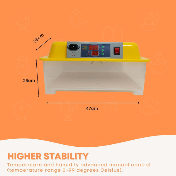 Electric 24 Egg Incubator Turner Drinker Feeder Candler Chicken Turkey Quail Duck