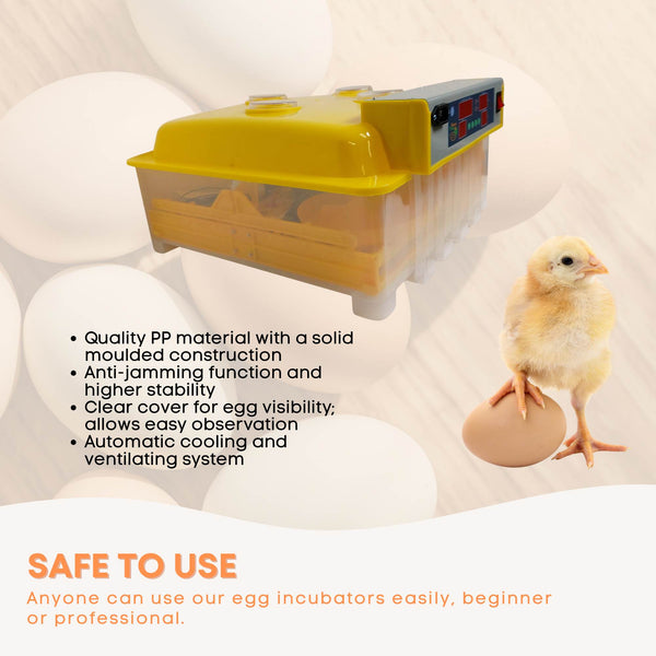 Electric 48 Egg Incubator Turner Drinker Feeder Candler Chicken Turkey Quail Duck