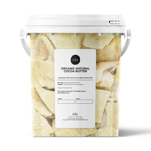 Organic Cocoa Butter Raw Natural Food Grade Chunks Skin Body Cream 600g