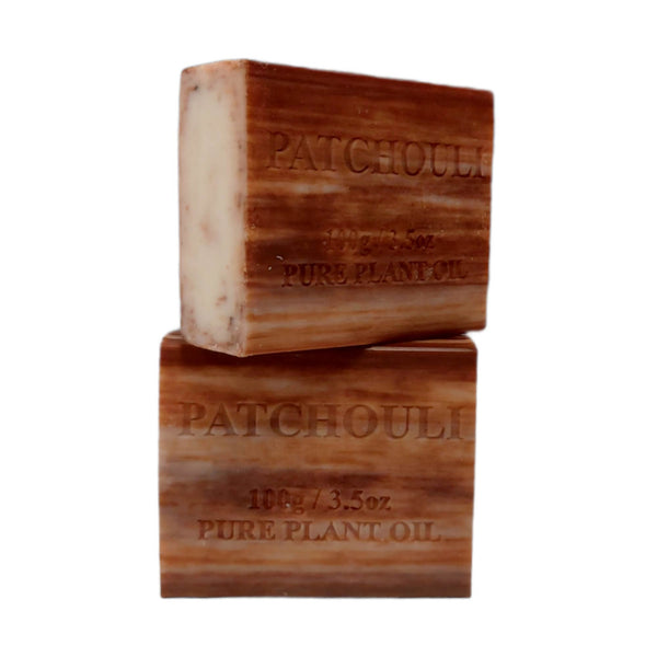 4x 100g Patchouli Plant Oil Soap Bars Natural Triple Milled Australian