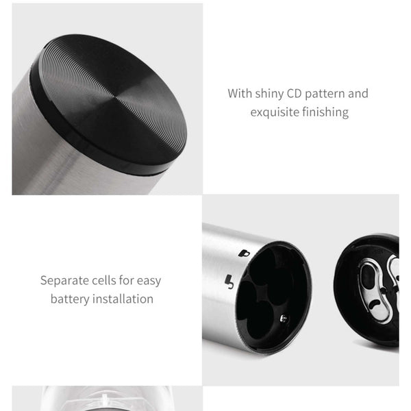 Electric Wine Bottle Opener LED Automatic Corkscrew Pourer Pump Sealer Cutter