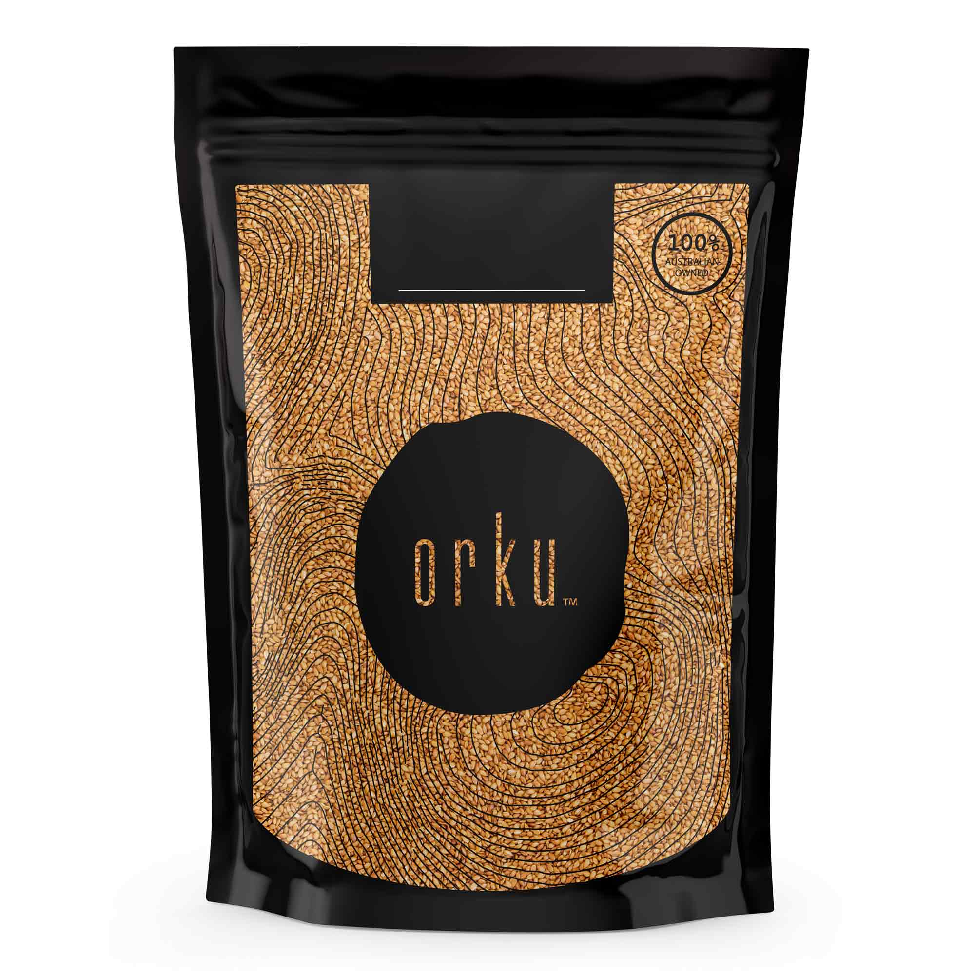 Orku Organic Golden Linseed Flaxseed Whole Grain Flax Seed Omega-3 5kg