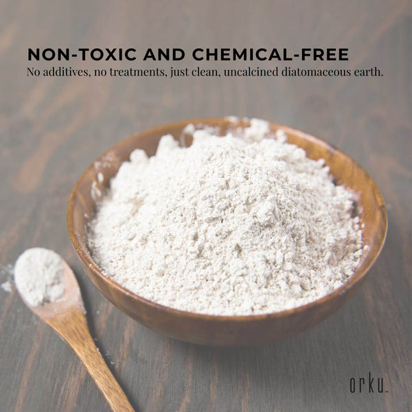 Orku 700g Fossil Shell Flour Tub - Livestock Garden Diatomaceous Earth