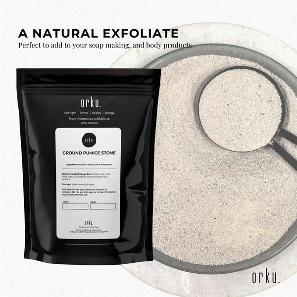 Ground Pumice Stone Granular Powder Exfoliant Body Scrub Soap Additive 400g