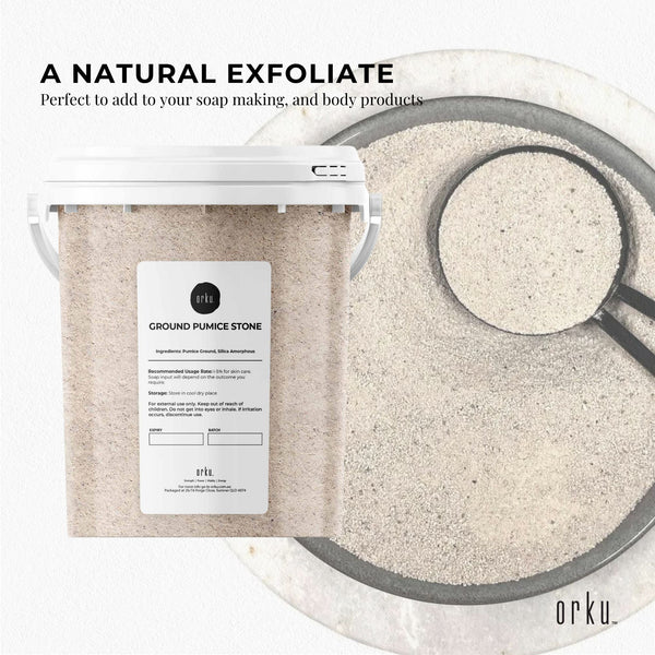 Ground Pumice Stone Granular Powder Exfoliant Body Scrub Soap Additive 1.3kg