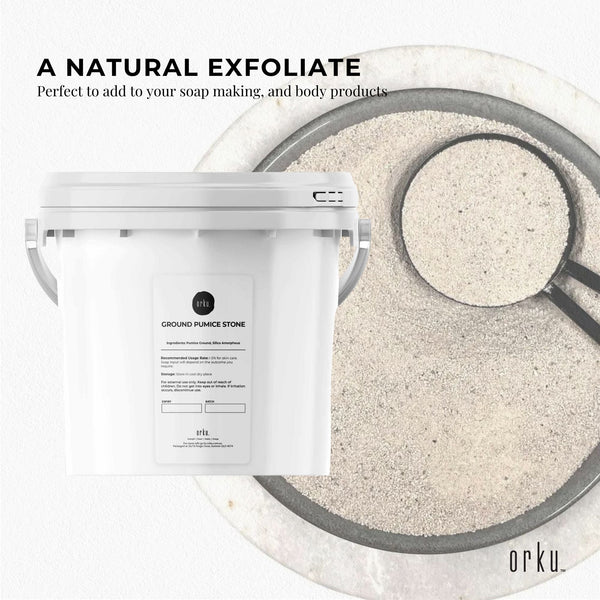 Ground Pumice Stone Granular Powder Exfoliant Body Scrub Soap Additive 5kg