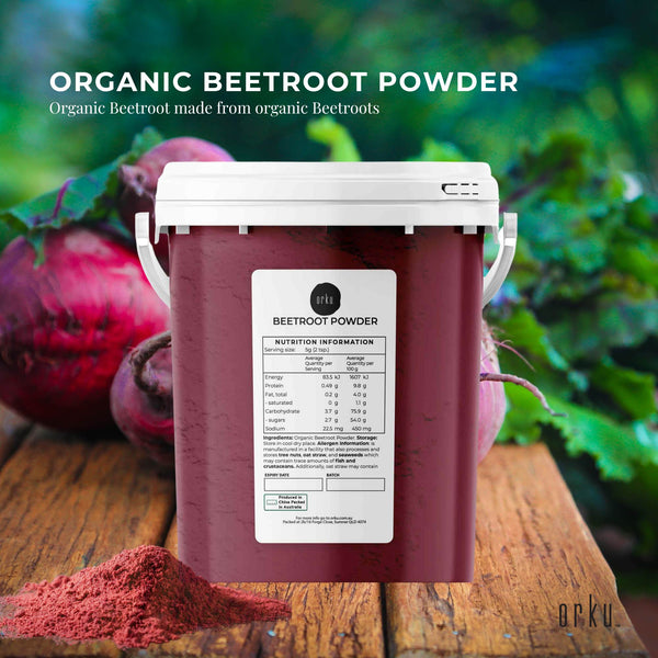Orku Organic Beetroot Beet Root Beta Vulgaris Powder Superfood Supplement 800g