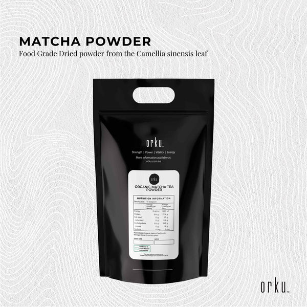 Orku Organic Matcha Green Tea Camellia Sinensis Leaf Powder Supplement 5kg