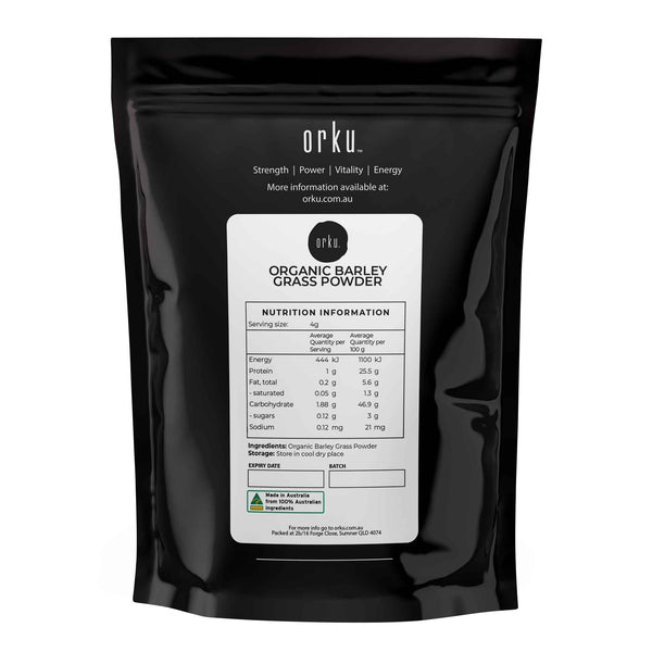 Organic Barley Grass Hordeum Vulgare Leaf Powder Superfood Supplement 100g