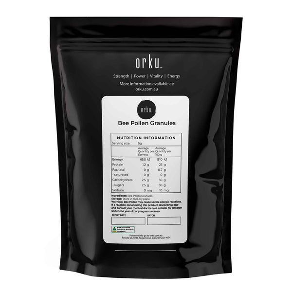 Orku Bee Pollen Granules 100% Australian Pure Raw Supplement 400g