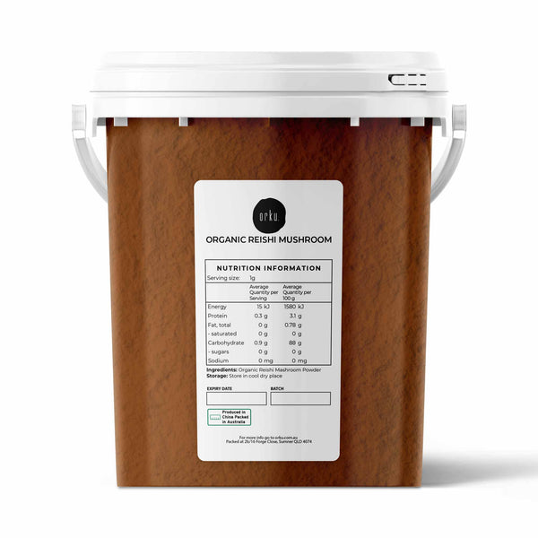 Orku Organic Reishi Ganoderma Lingzhi Mushroom Powder Supplement 500g