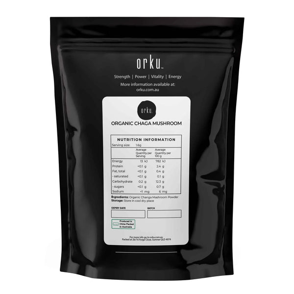 Organic Chaga Inonotus Obliquus Mushroom Powder Supplement Health Food 50g