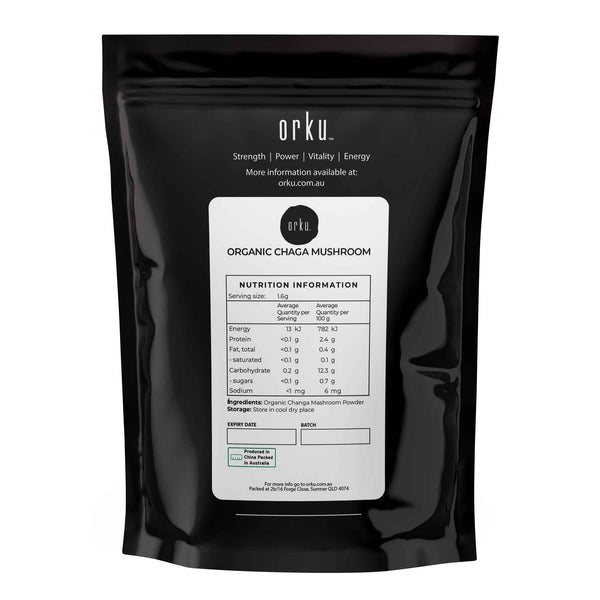Organic Chaga Inonotus Obliquus Mushroom Powder Supplement Health Food 50g