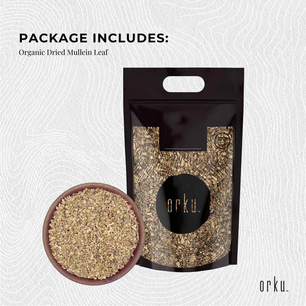 400g Organic Mullein Leaf - Dried Herbal Verbascum Thapsis