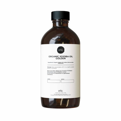 Orku Organic Cold Pressed Golden Jojoba Oil Hair Skin Nails 500ml