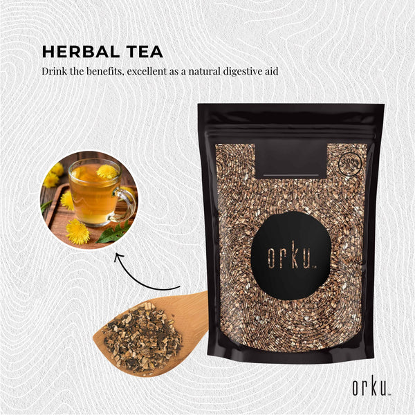 Orku Organic Dandelion Root Dried Raw Herbal Tea Supplement 1kg