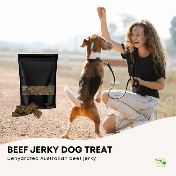 Beef Jerky Dog Puppy Treat Chew Dehydrated Australian Healthy 400g