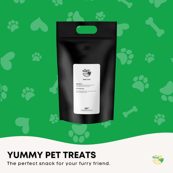 Beef Liver Dog Puppy Treat Chew Dehydrated Australian Healthy 2kg