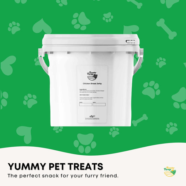 Chicken Breast Jerky Dog Puppy Treat Chew Dehydrated Australian Healthy 1.5kg