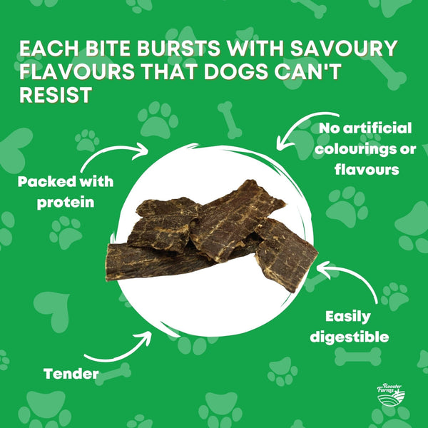 Beef Jerky Dog Puppy Treat Chew Dehydrated Australian Healthy 700g