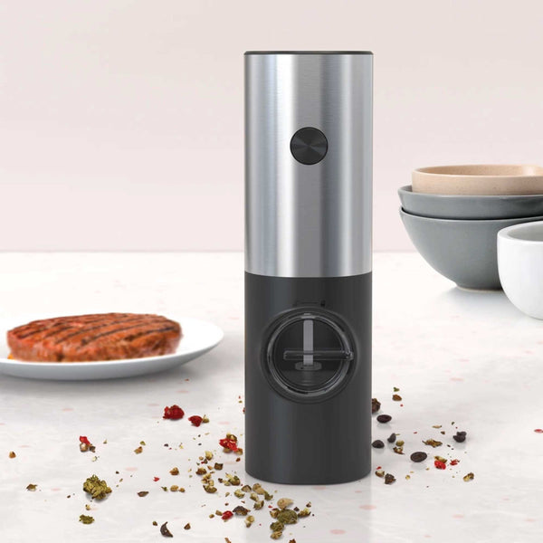 Kitchee Salt Pepper Grinder One Press Battery Operated Shaker Mill 70ml
