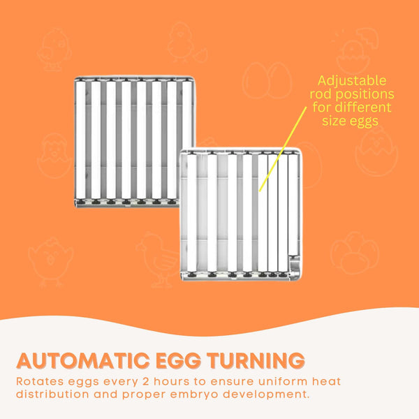 48 Egg Incubator Automatic Electric Digital Turning Chicken Quail Duck Hatching