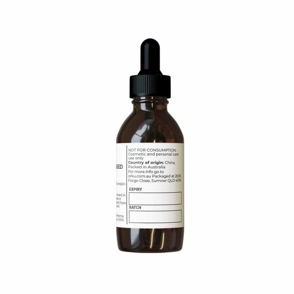 Orku Organic Pumpkin Seed Oil Virgin Cold Pressed Organic Cosmetic Grade 25ml