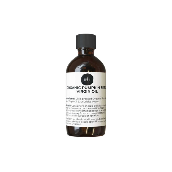 Orku 250ml Organic Pumpkin Seed Oil – Virgin Cold Pressed Unrefined Cosmetic Grade