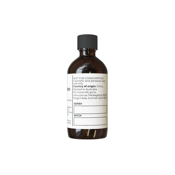 Orku Organic Pumpkin Seed Oil Virgin Cold Pressed Organic Cosmetic Grade 250ml