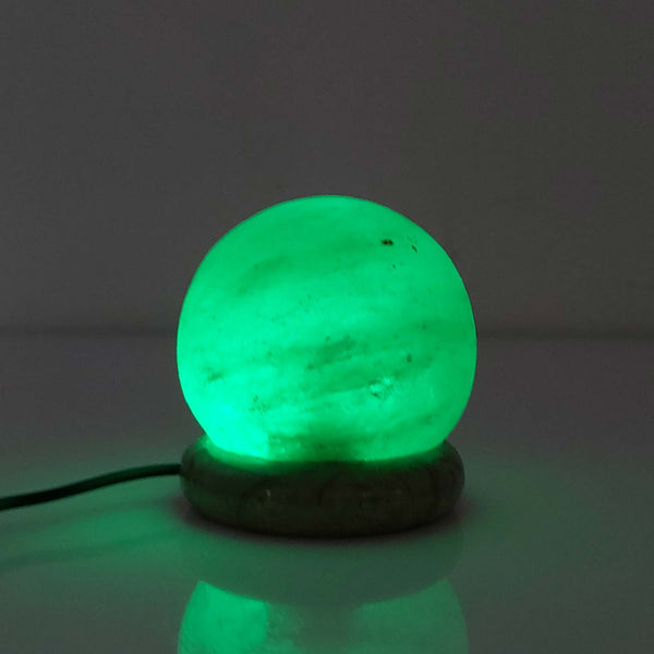 USB Himalayan Salt Lamp Ball Sphere Crystal Colour Changing LED Light