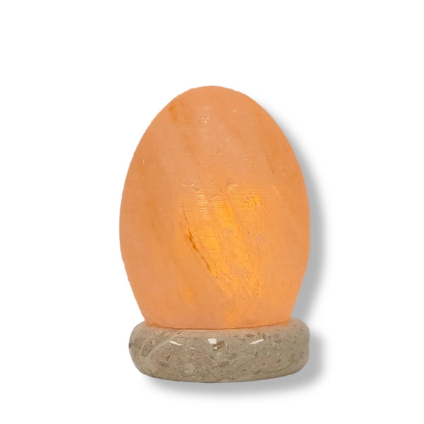 USB Himalayan Salt Lamp Colour Changing Egg Shape Rock LED Light