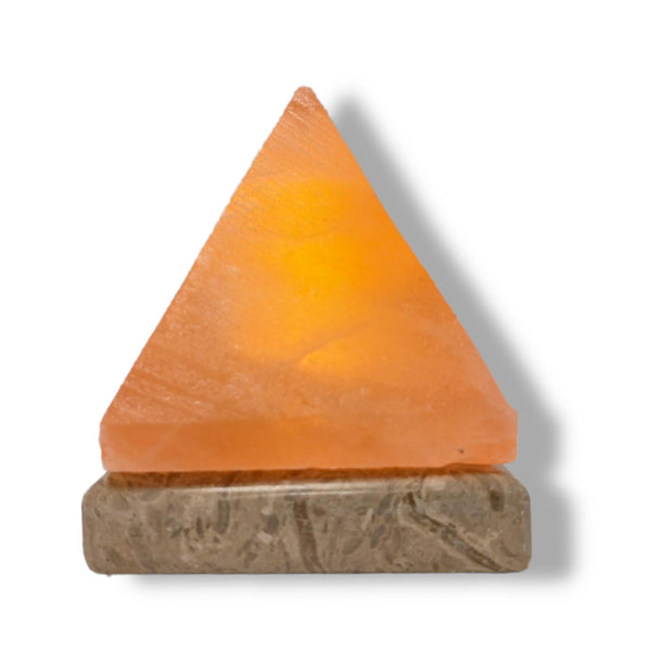 USB Himalayan Salt Lamp Pyramid Crystal Colour Changing LED Light