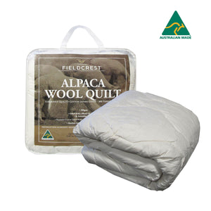 Fieldcrest 500GSM Alpaca Wool Blend Quilt Doona Duvet Queen