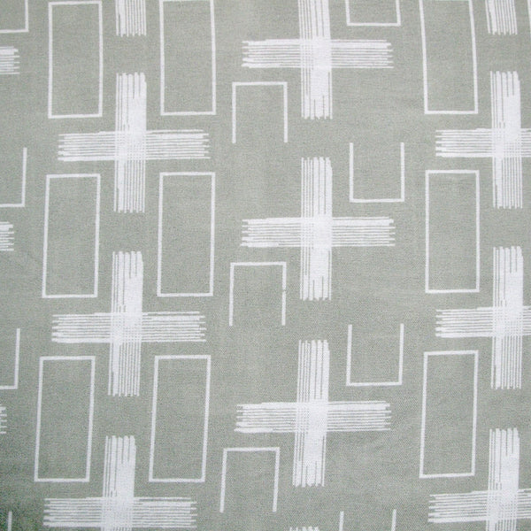 Artex Crosses Geometric Quilt Doona Duvet Cover Set Grey White Queen