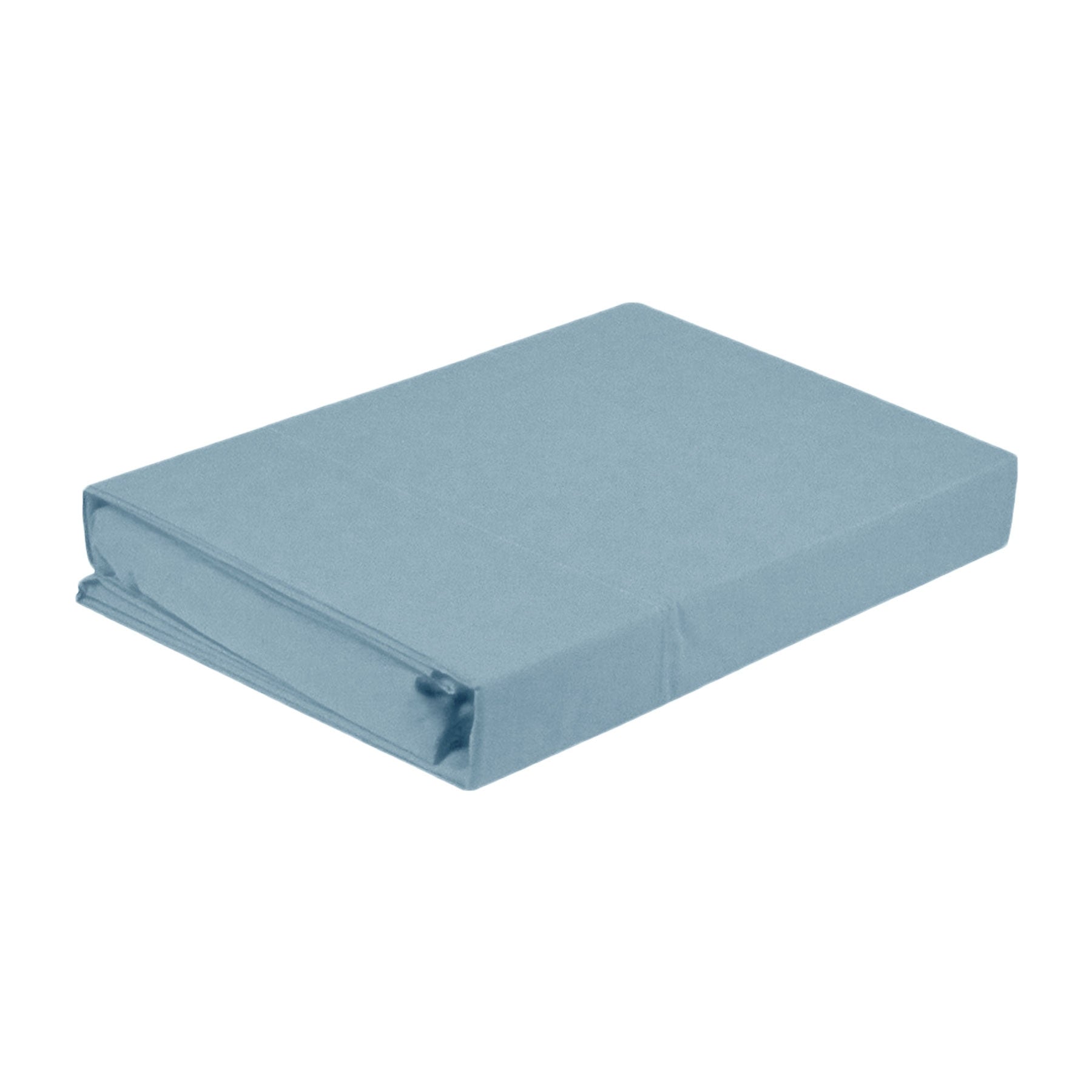 Artex Microfibre Flat Fitted Sheet Set Dust Blue Single