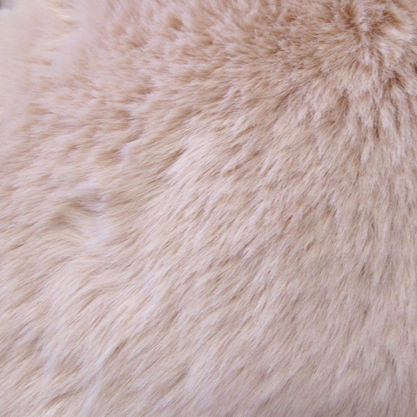 Ariana Reversible Fleece Faux Fur Blanket Throw Rug 127 x 152cm Pink