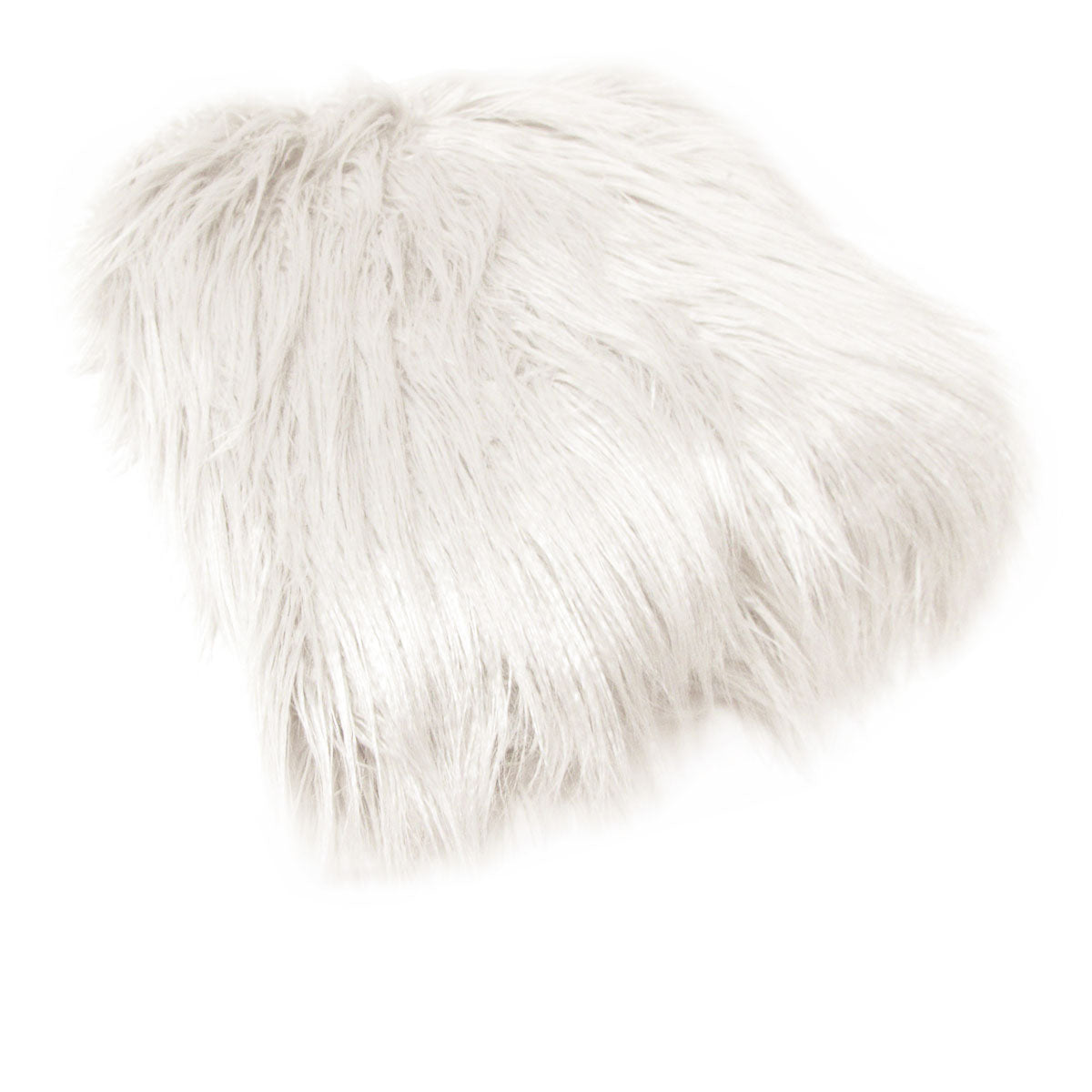 Mia Long Hair Faux Fur Blanket Throw Rug 127 x 152cm Ivory Cream