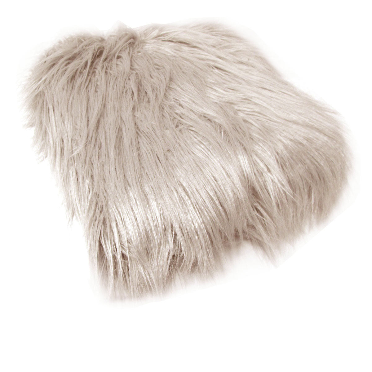 Mia Long Hair Faux Fur Blanket Throw Rug 127 x 152cm Taupe