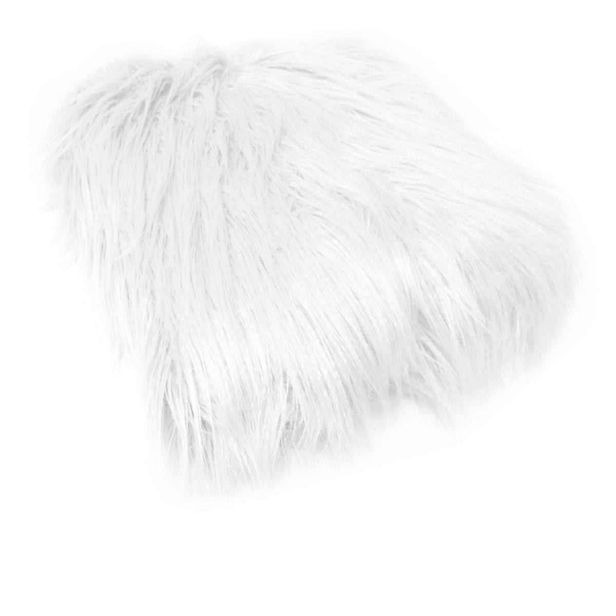 Mia Long Hair Faux Fur Blanket Throw Rug 127 x 152cm White