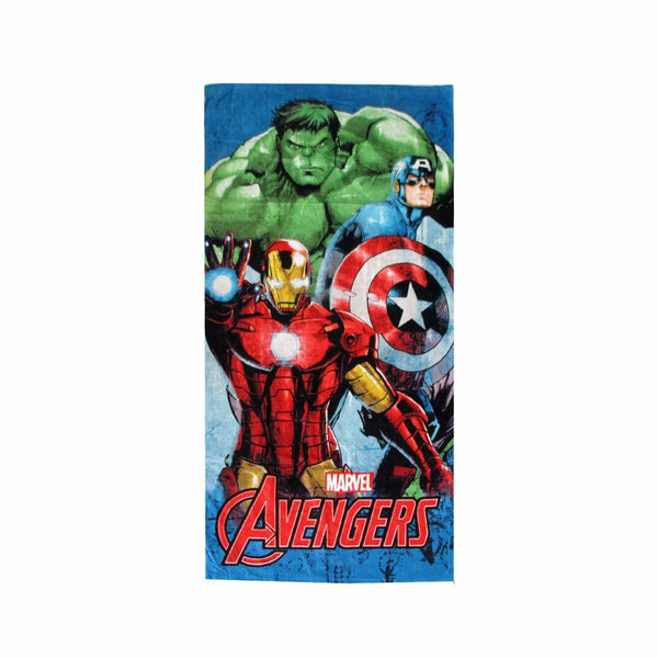 Cotton Beach Towel 70 x 140cm Marvel Avengers Trio Classic