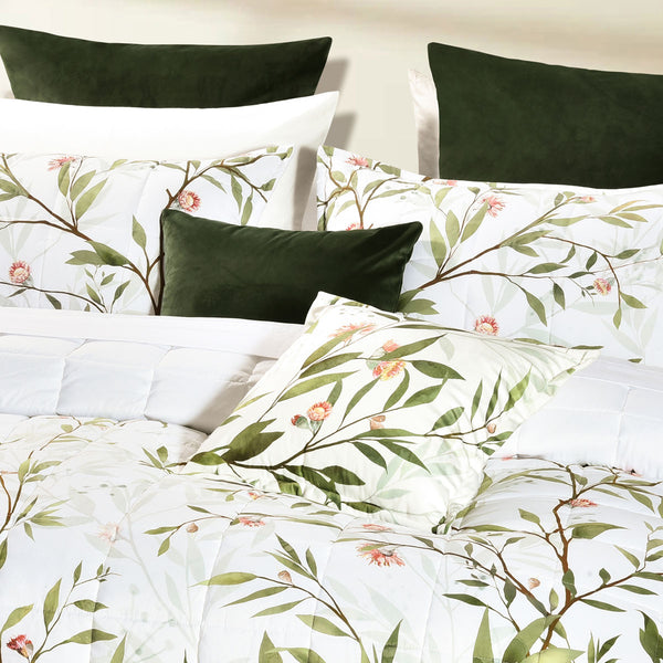 Bianca Corymbia Floral Quilted Bedspread Comforter Coverlet Queen King