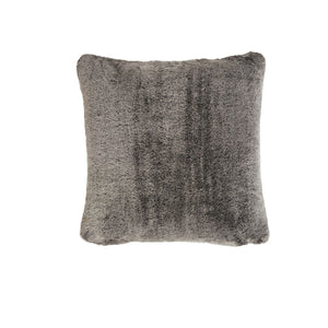 Bianca Hotham Faux Fur Square Filled Cushion Brown 43cm