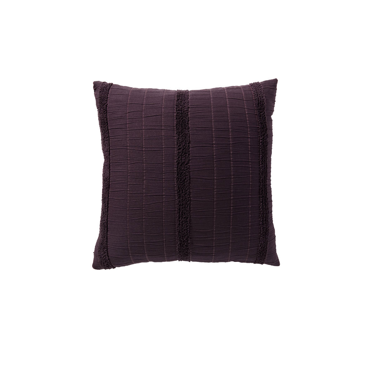 Bianca Malua Velvet Square Filled Cushion Grape Purple 43 x 43cm