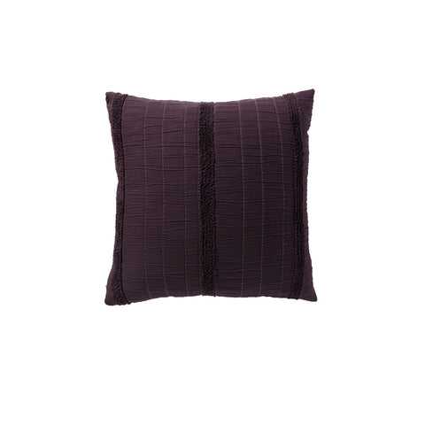 Bianca Malua Velvet Square Filled Cushion Grape Purple 43 x 43cm