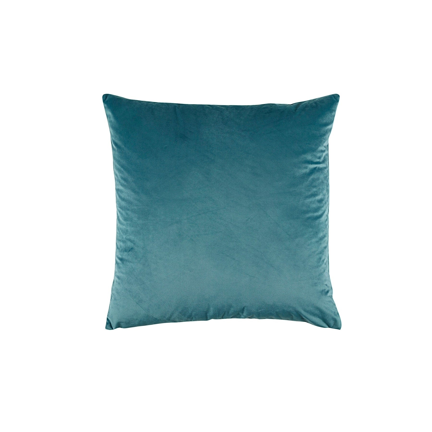 Bianca Vivid Coordinate Velvet Teal Square Cushion 43cm
